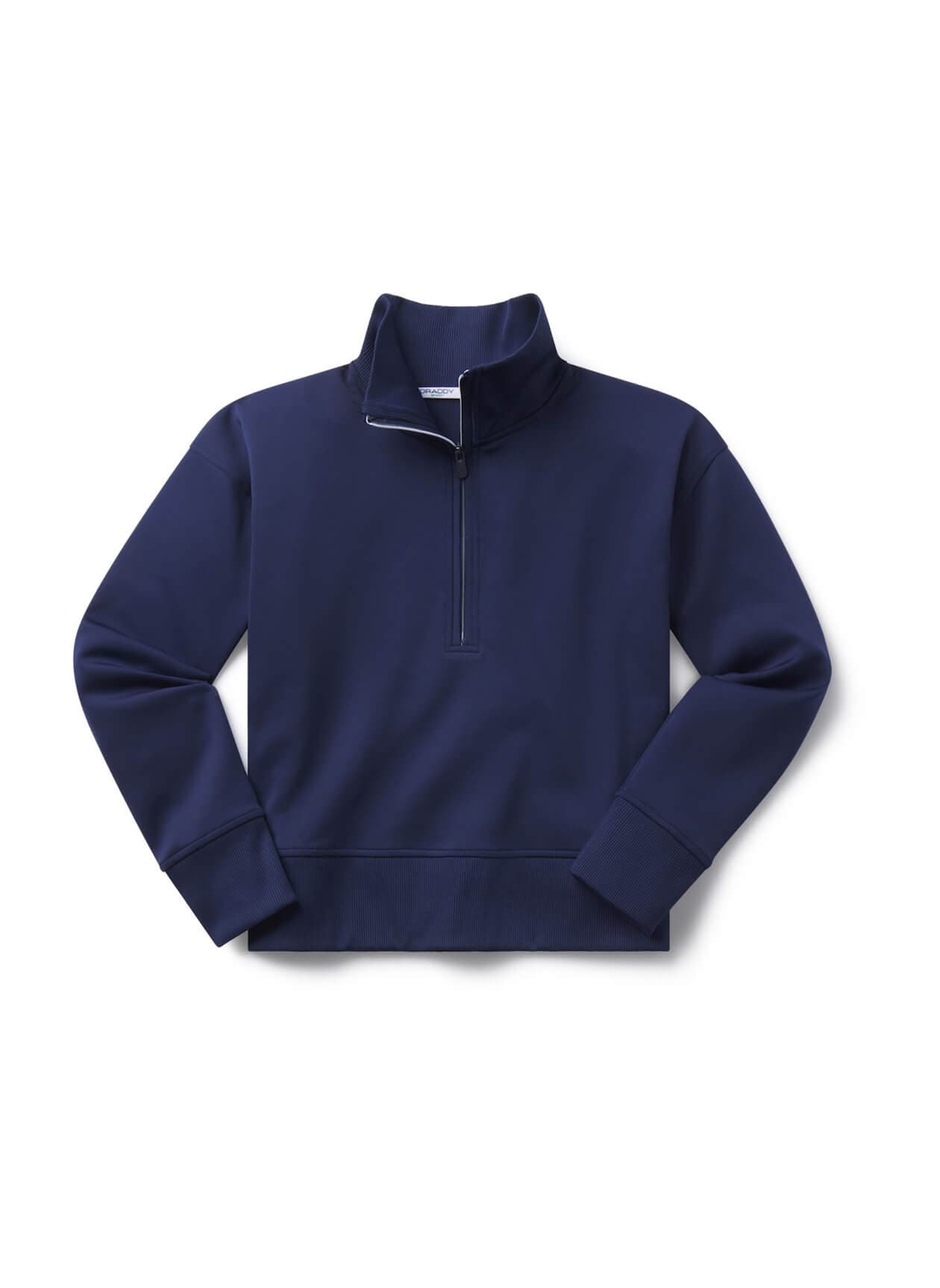 B. Draddy Women's The Meryl Quarter-Zip - Navy LG