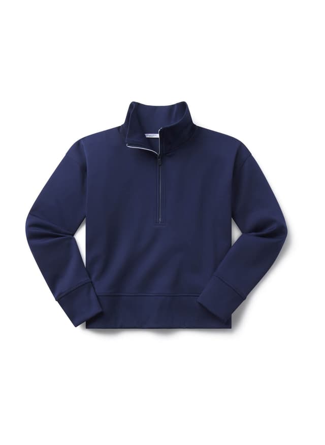 B. Draddy Women's The Meryl Quarter-Zip - Navy LG