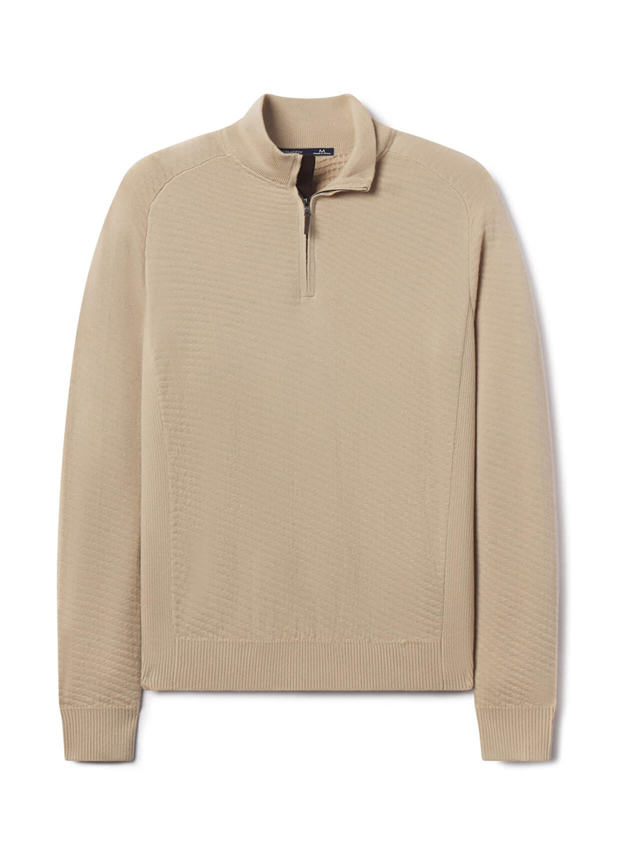 B. Draddy Men's The Marsay Quarter-Zip Sweater - Brown LG