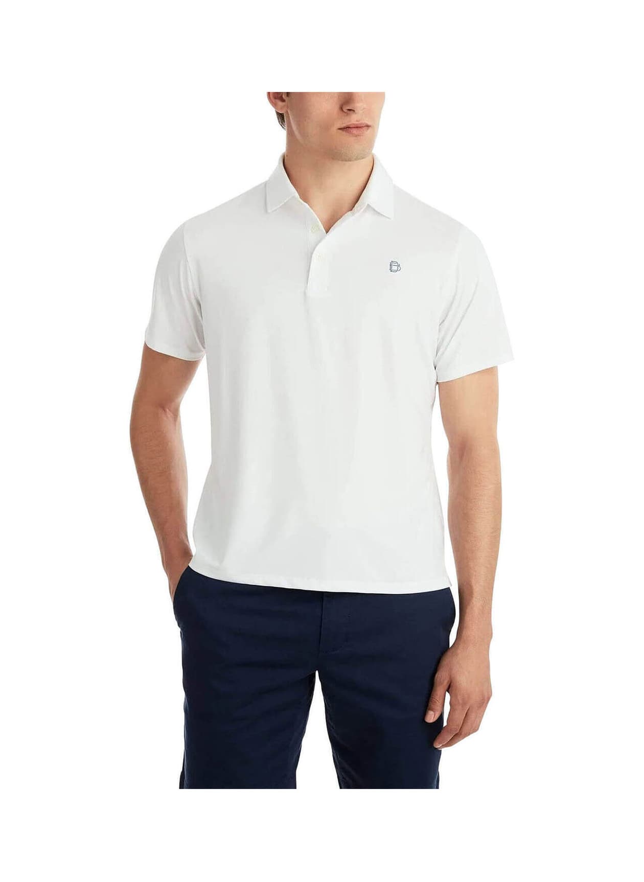 B. Draddy Men's Ryan Polo - White LG