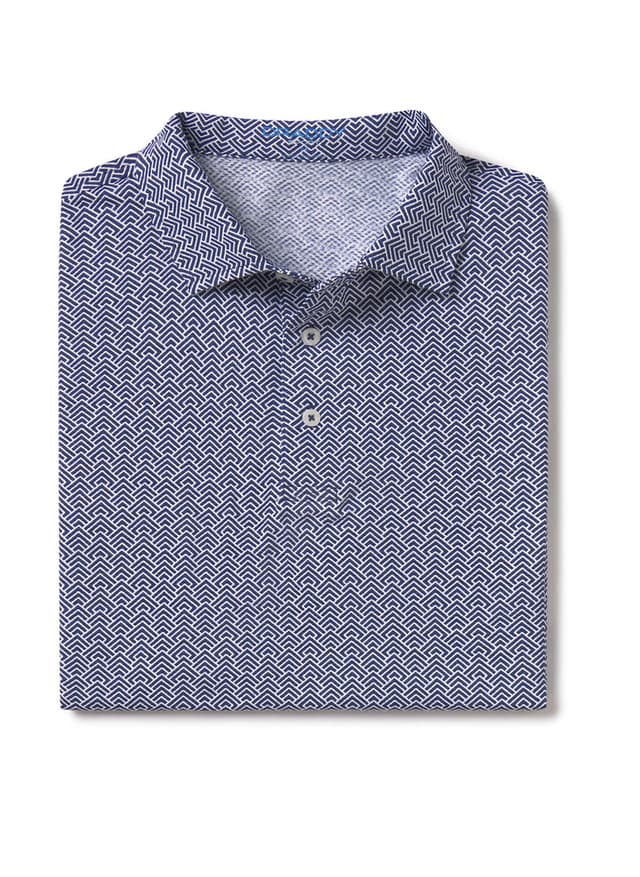 B. Draddy Men's Cool Slater Polo - Navy LG