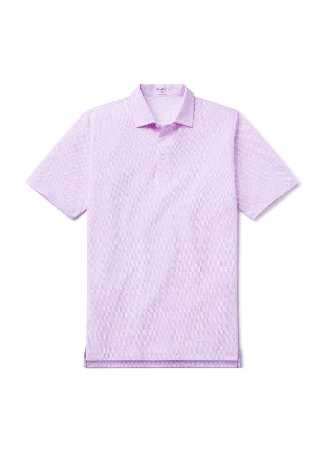 B. Draddy Men's Cool Larson Polo - Purple LG