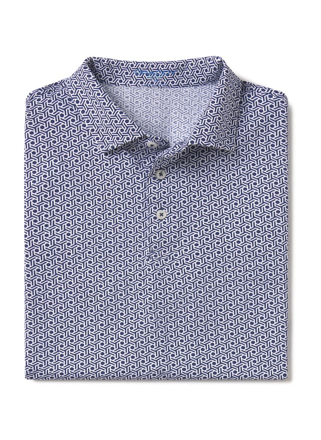 B. Draddy Men's Cool Wilson Polo - Navy LG