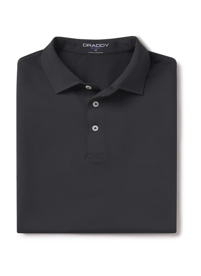 B. Draddy Men's Cool Duke Polo - Dark Grey LG