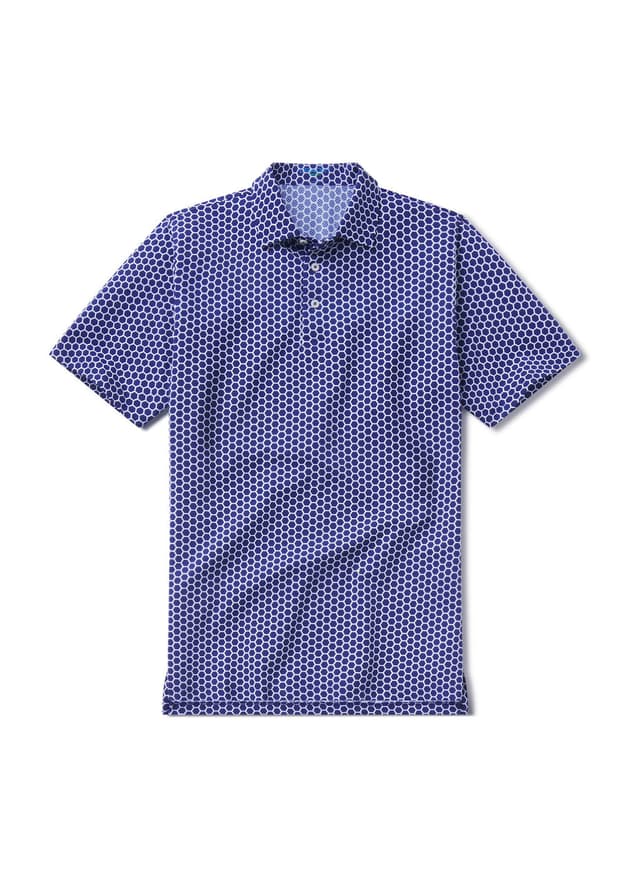 B. Draddy Men's Cool Mcdade Polo - Blue LG