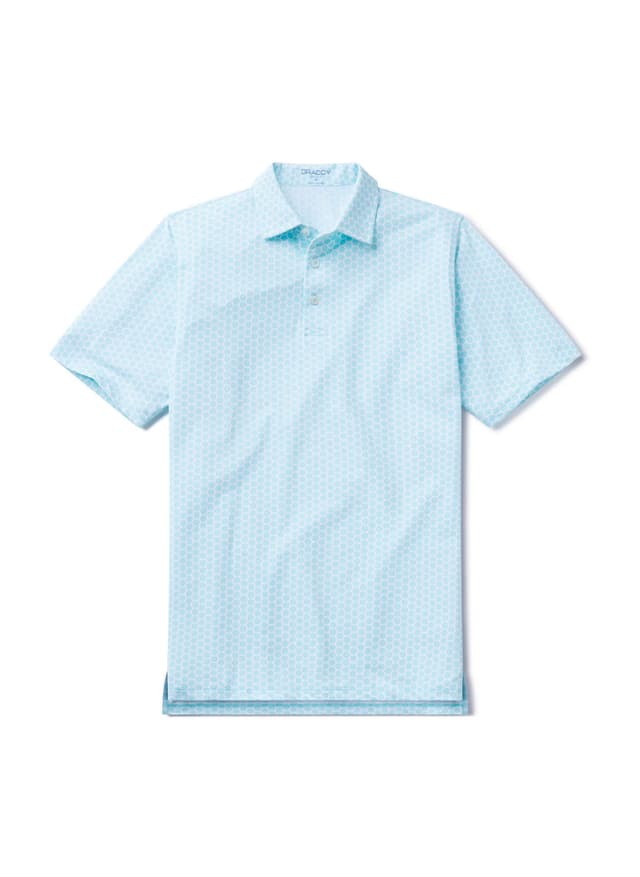 B. Draddy Men's Cool Mcdade Polo - Surf LG
