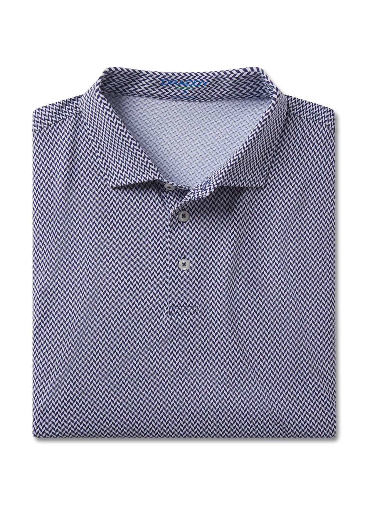 B. Draddy Men's Cool Adamsick Polo - Navy LG