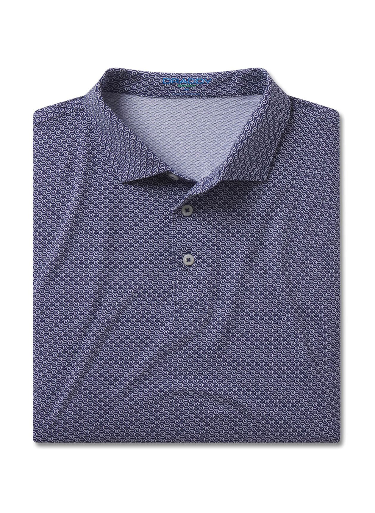 B. Draddy Men's Cool Nick Polo - Navy LG