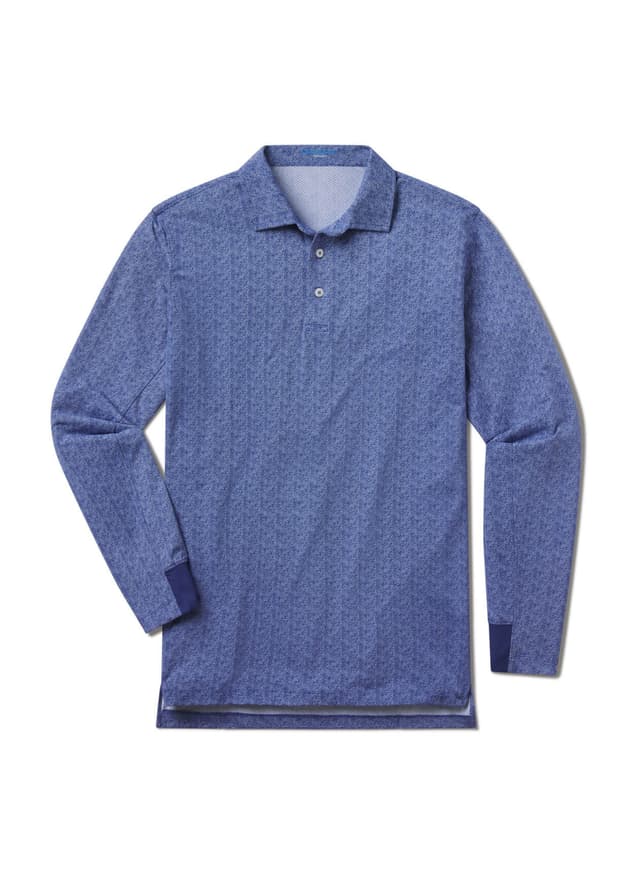 B. Draddy Men's Cool Hand Luke Long-Sleeve Polo - Cool Glaser Regal 3XL