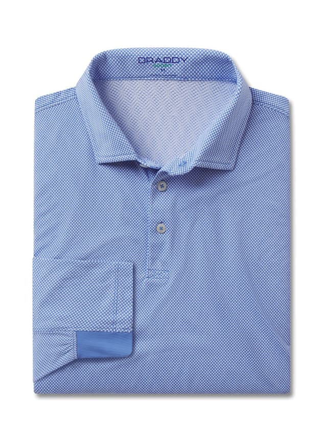 B. Draddy Men's Cool Hand Luke Long-Sleeve Polo - Mac Larson 3XL