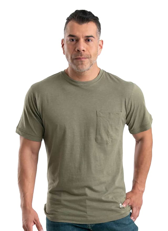 Berne Men's Lightweight Performance Pocket T-Shirt - Lichen 3XL