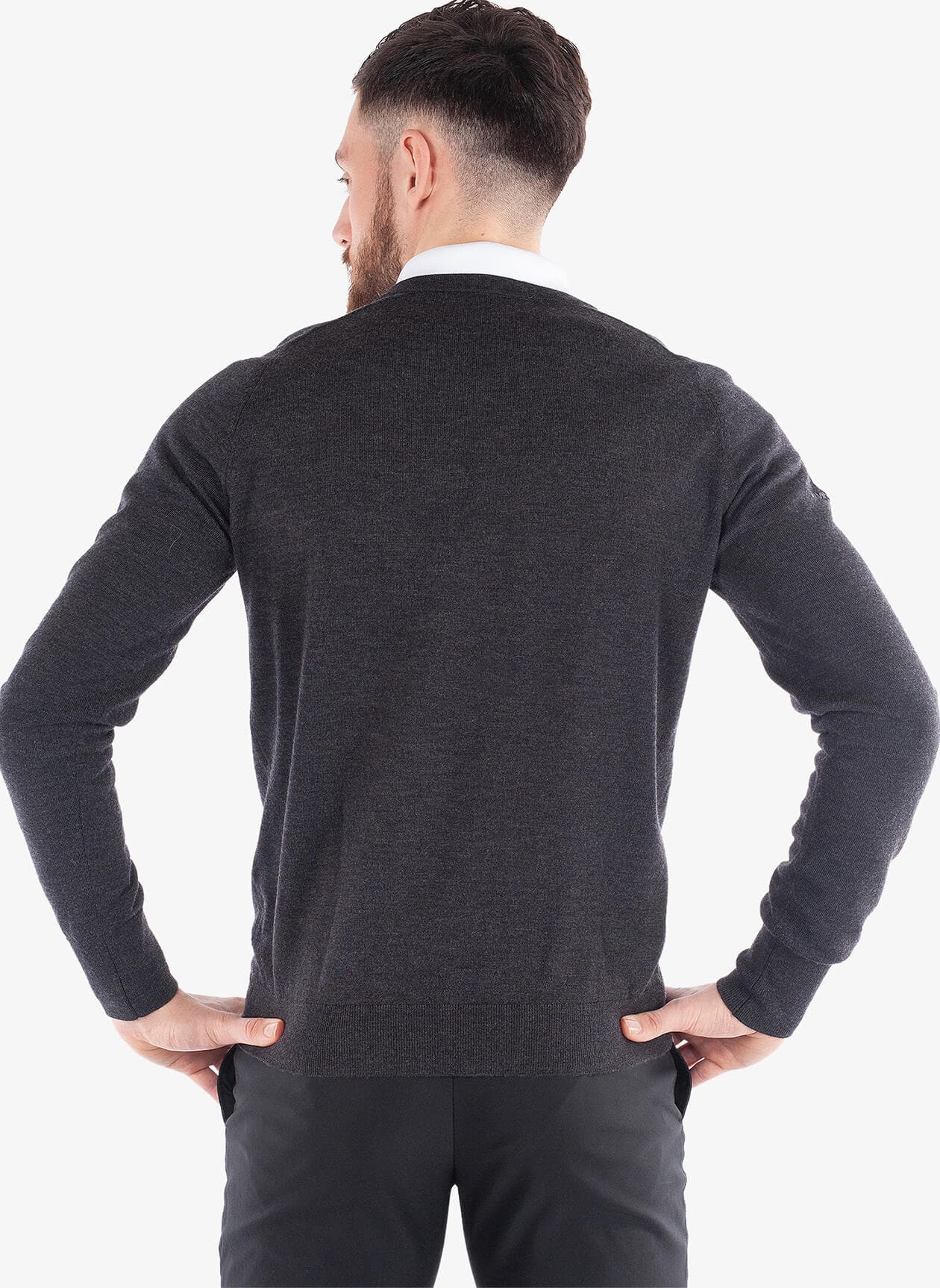 Galvin Green Men's Carl Merino Sweater - Black 3XL