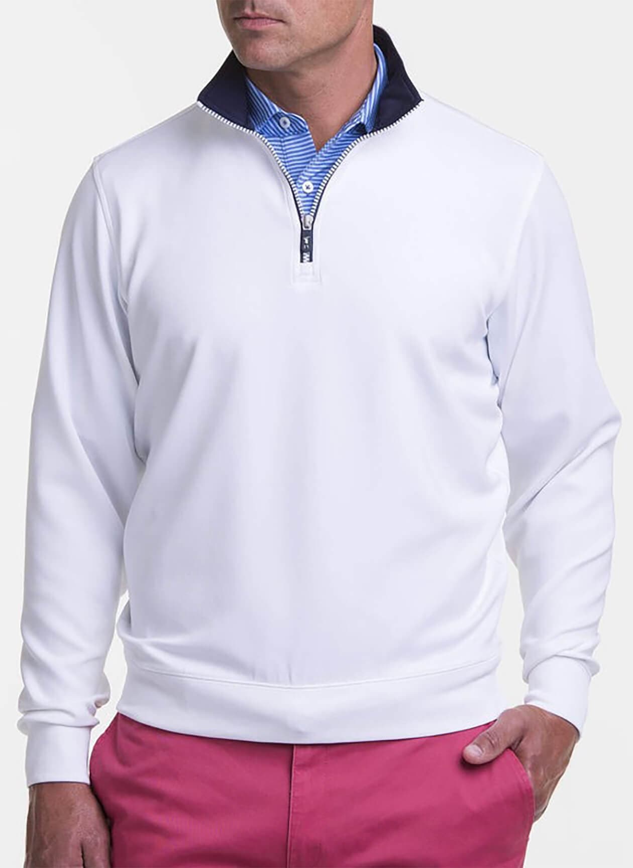 Fairway & Greene Men's Caves Quarter-Zip - White (WHIT) 3XL