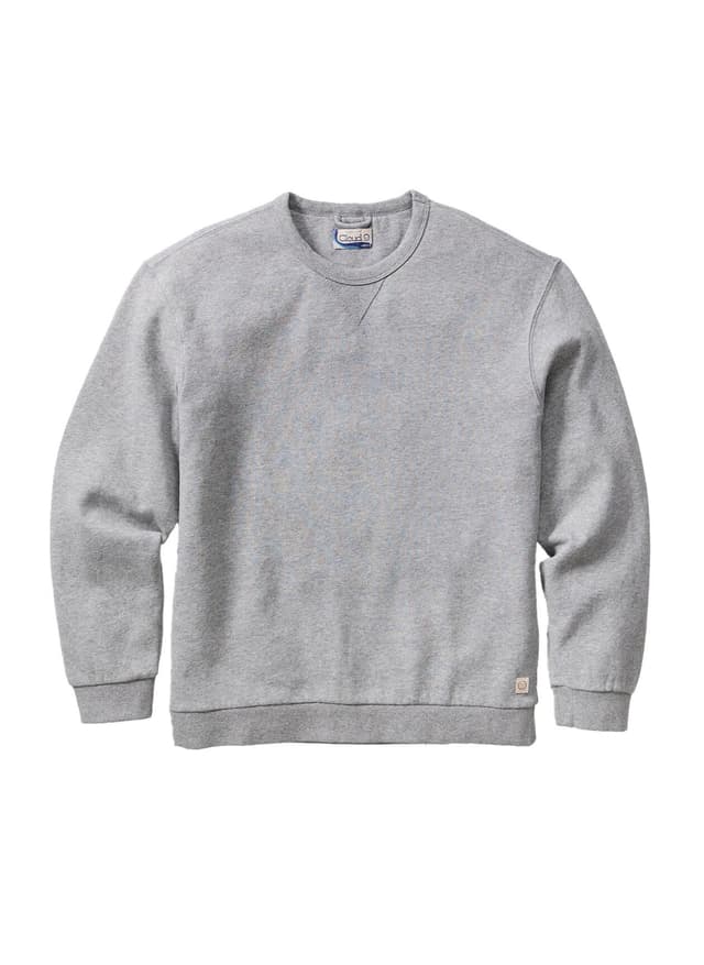 Marine Layer Men's Relaxed Cloud 9 Fleece Crewneck - Light Grey 3XL