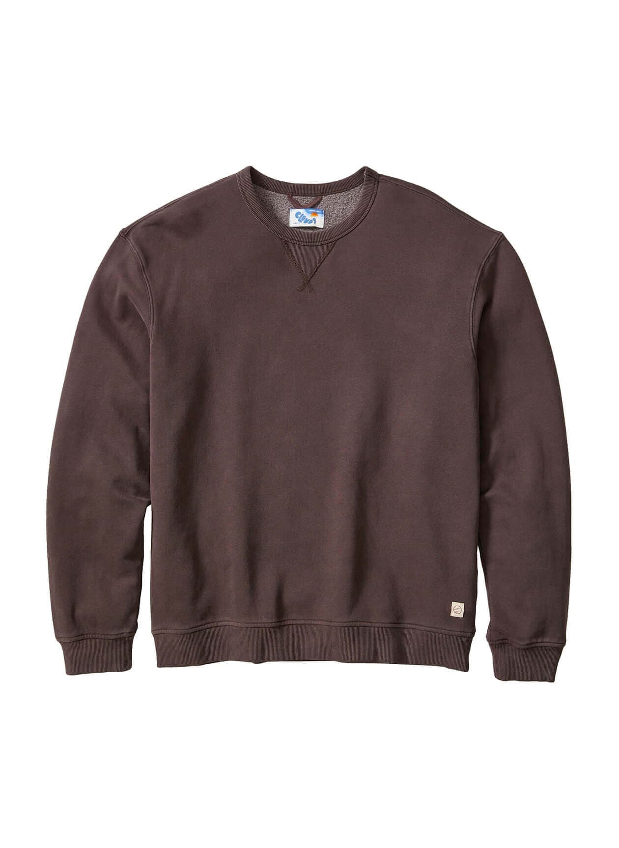 Marine Layer Men's Relaxed Cloud 9 Fleece Crewneck - Brown 3XL
