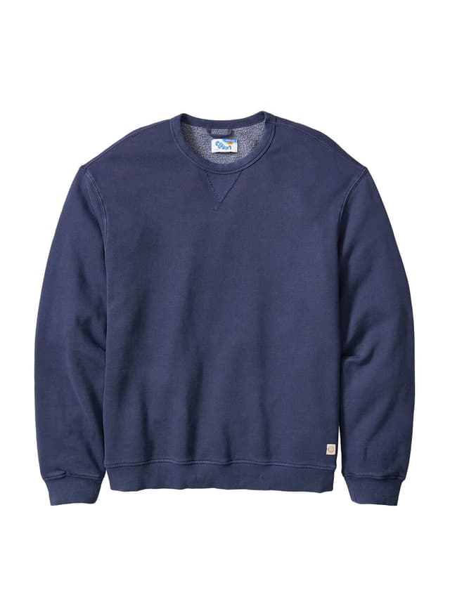 Marine Layer Men's Relaxed Cloud 9 Fleece Crewneck - Navy 3XL