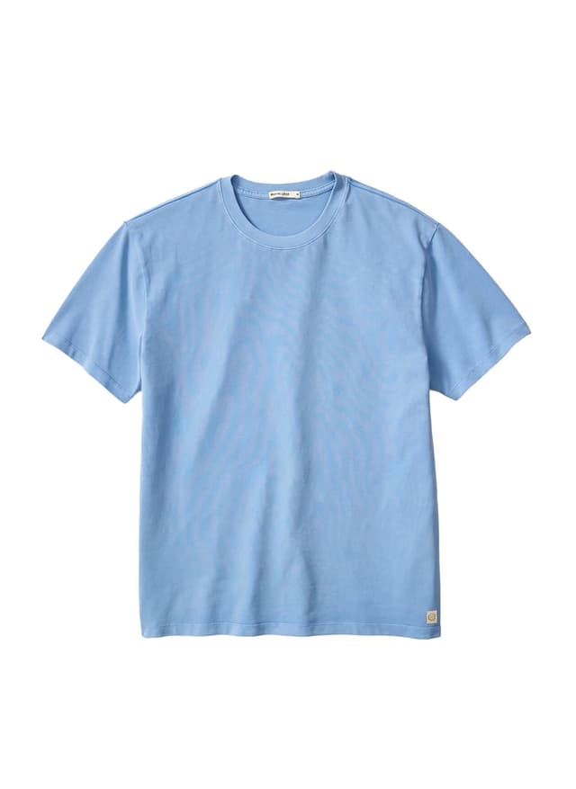 Marine Layer Men's Cloud 9 Luxe 250 Relaxed T-Shirt - Cyan 3XL