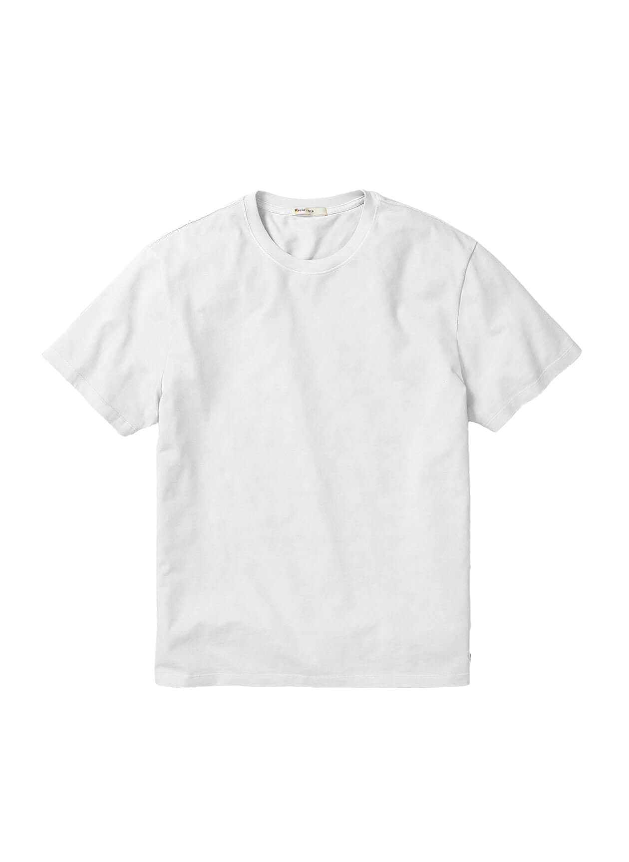 Marine Layer Men's Cloud 9 Luxe 250 Relaxed T-Shirt - Bright White (BW) 3XL