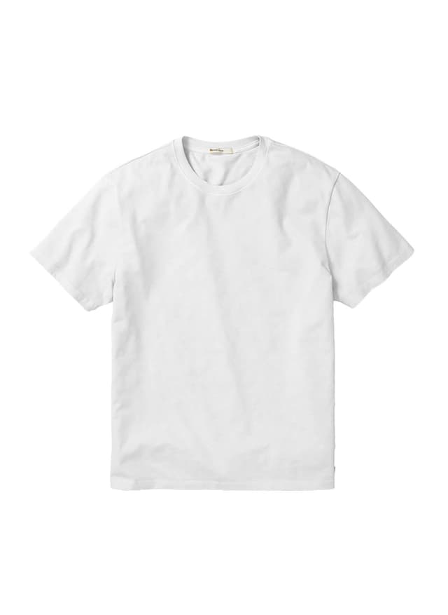 Marine Layer Men's Cloud 9 Luxe 250 Relaxed T-Shirt - Bright White (BW) 3XL