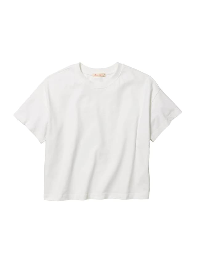 Marine Layer Women's Relaxed Cloud 9 Luxe Sueded T-Shirt - Bright White (530) LG