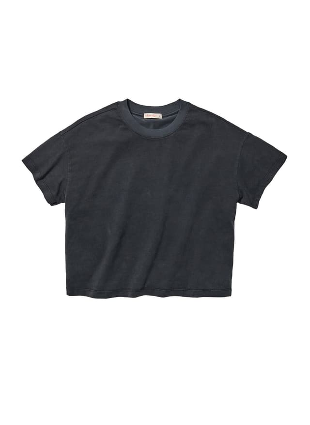 Marine Layer Women's Relaxed Cloud 9 Luxe Sueded T-Shirt - Black LG