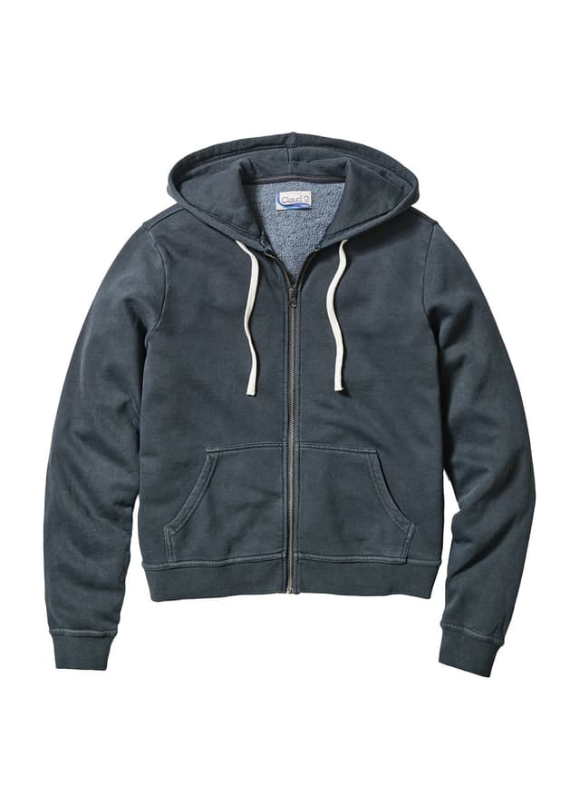 Marine Layer Women's Cloud 9 Fleece Full-Zip Hoodie - Black LG