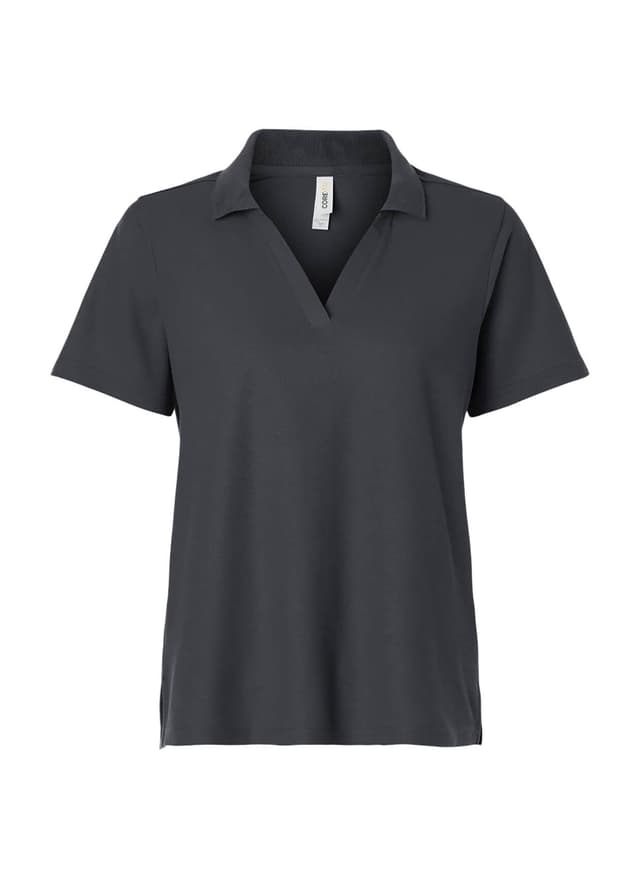 Core 365 Women's Resolve CVC Performance Pique Polo - Dark Grey 3XL