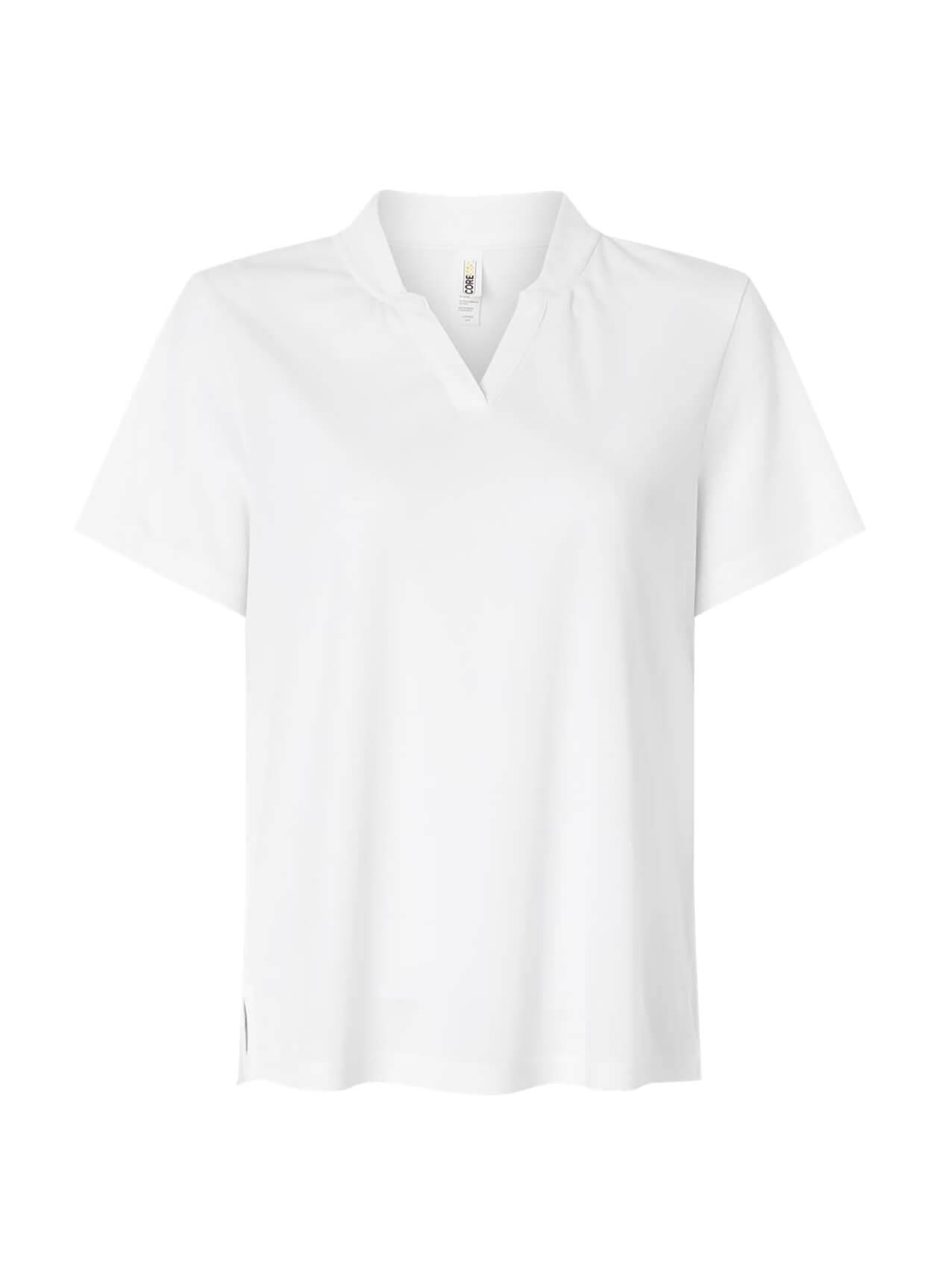 Core 365 Women's Nova Performance Pique Polo - White 3XL