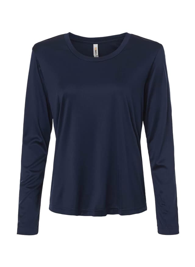 Core 365 Women's Capital Performance Long-Sleeve T-Shirt - Navy 3XL