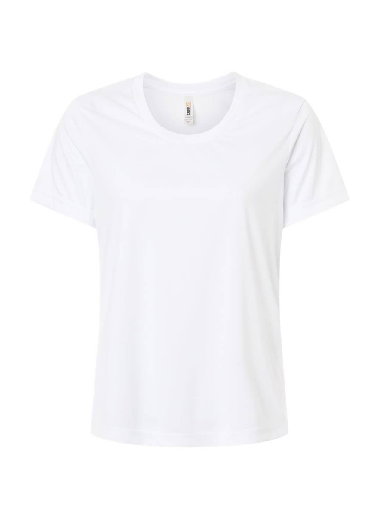 Core 365 Women's Capital Performance T-Shirt - White 3XL