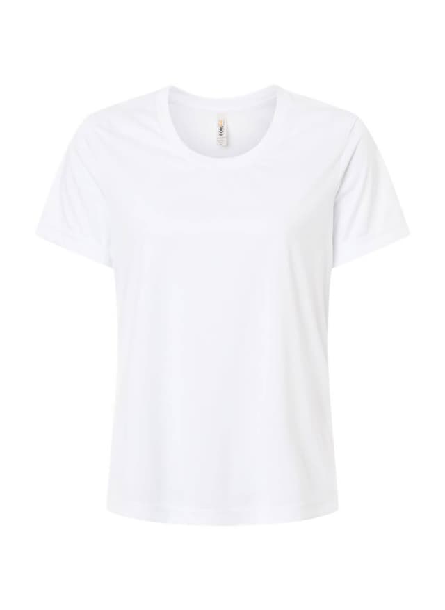 Core 365 Women's Capital Performance T-Shirt - White 3XL