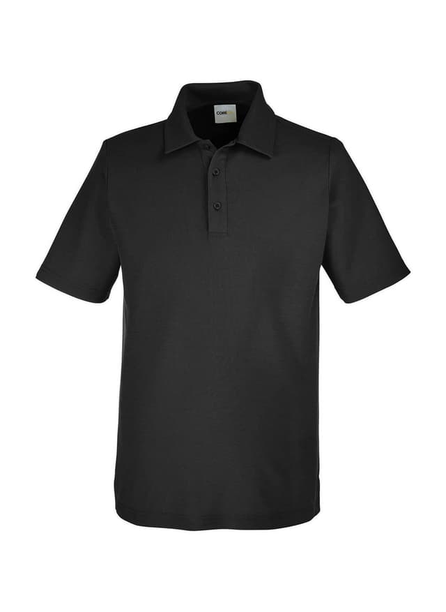 Core 365 Men's Fusion ChromaSoft Pique Polo - Black 3XL