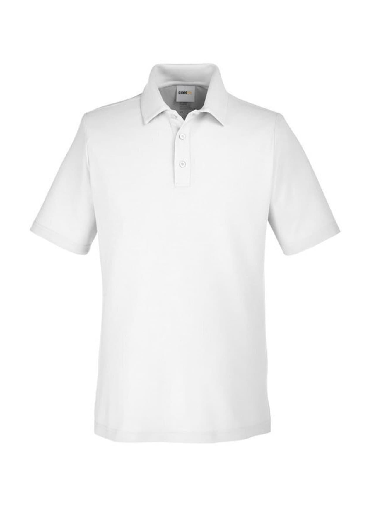 Core 365 Men's Fusion ChromaSoft Pique Polo - White 3XL