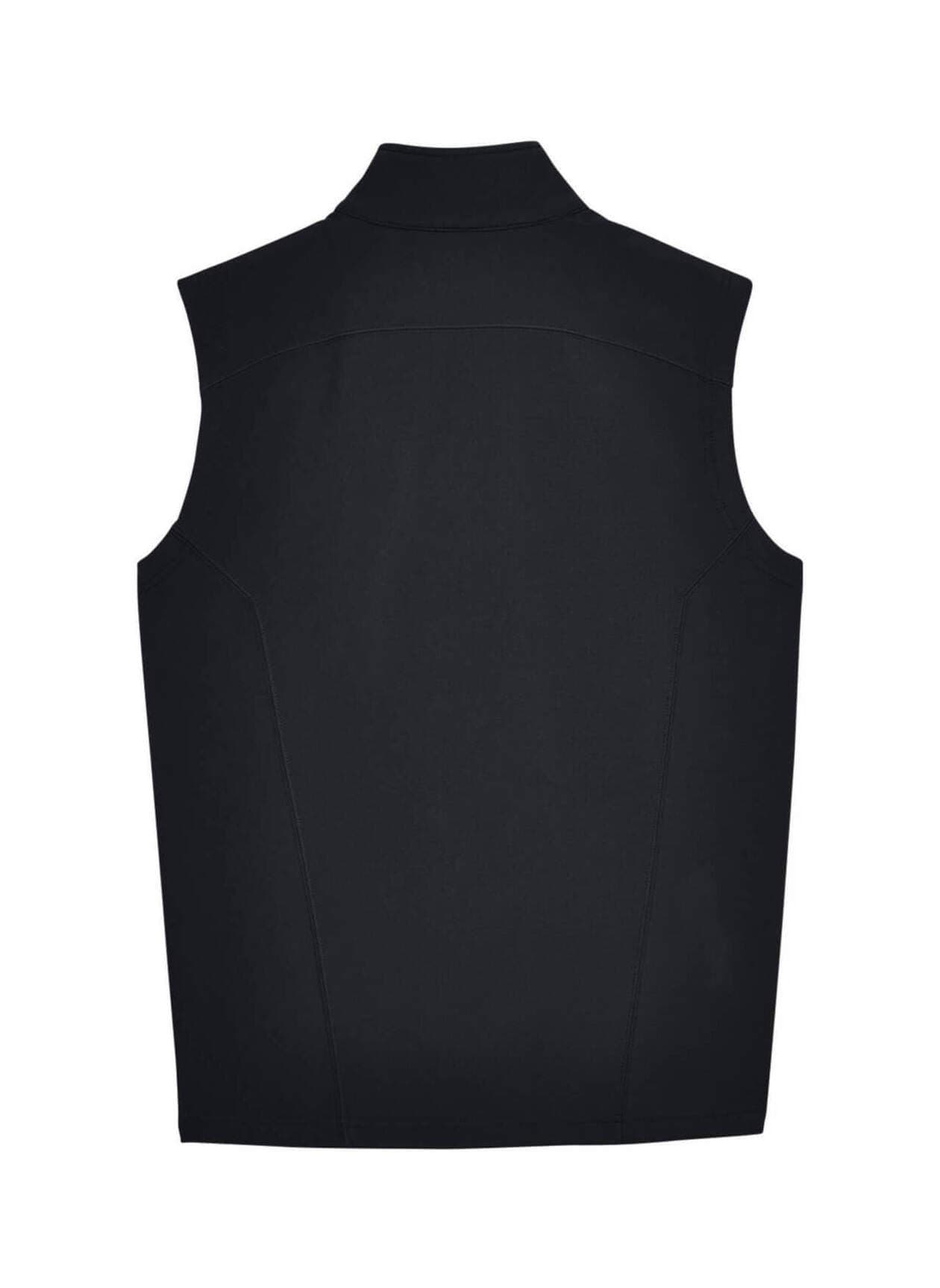 Core 365 Men's Cruise Two-Layer Fleece Bonded Soft Shell Vest - Black 3XL