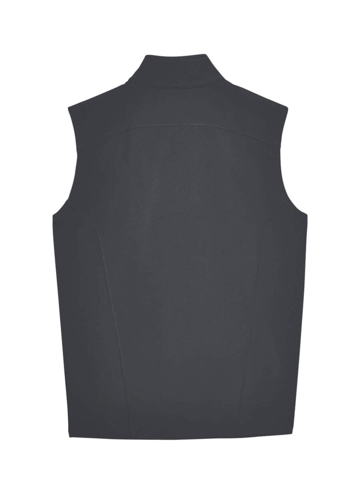 Core 365 Men's Cruise Two-Layer Fleece Bonded Soft Shell Vest - Dark Grey 3XL