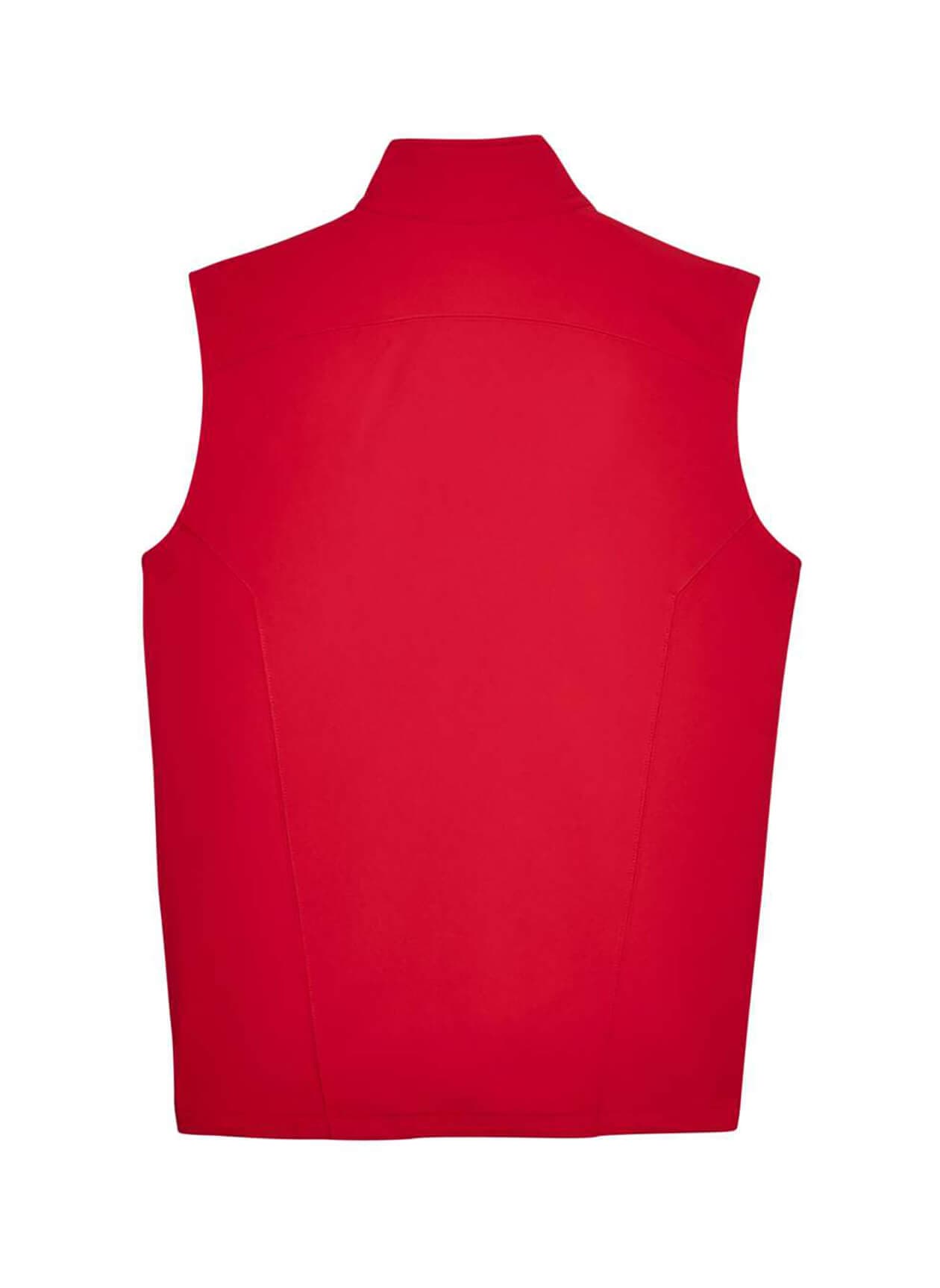 Core 365 Men's Cruise Two-Layer Fleece Bonded Soft Shell Vest - Red 3XL