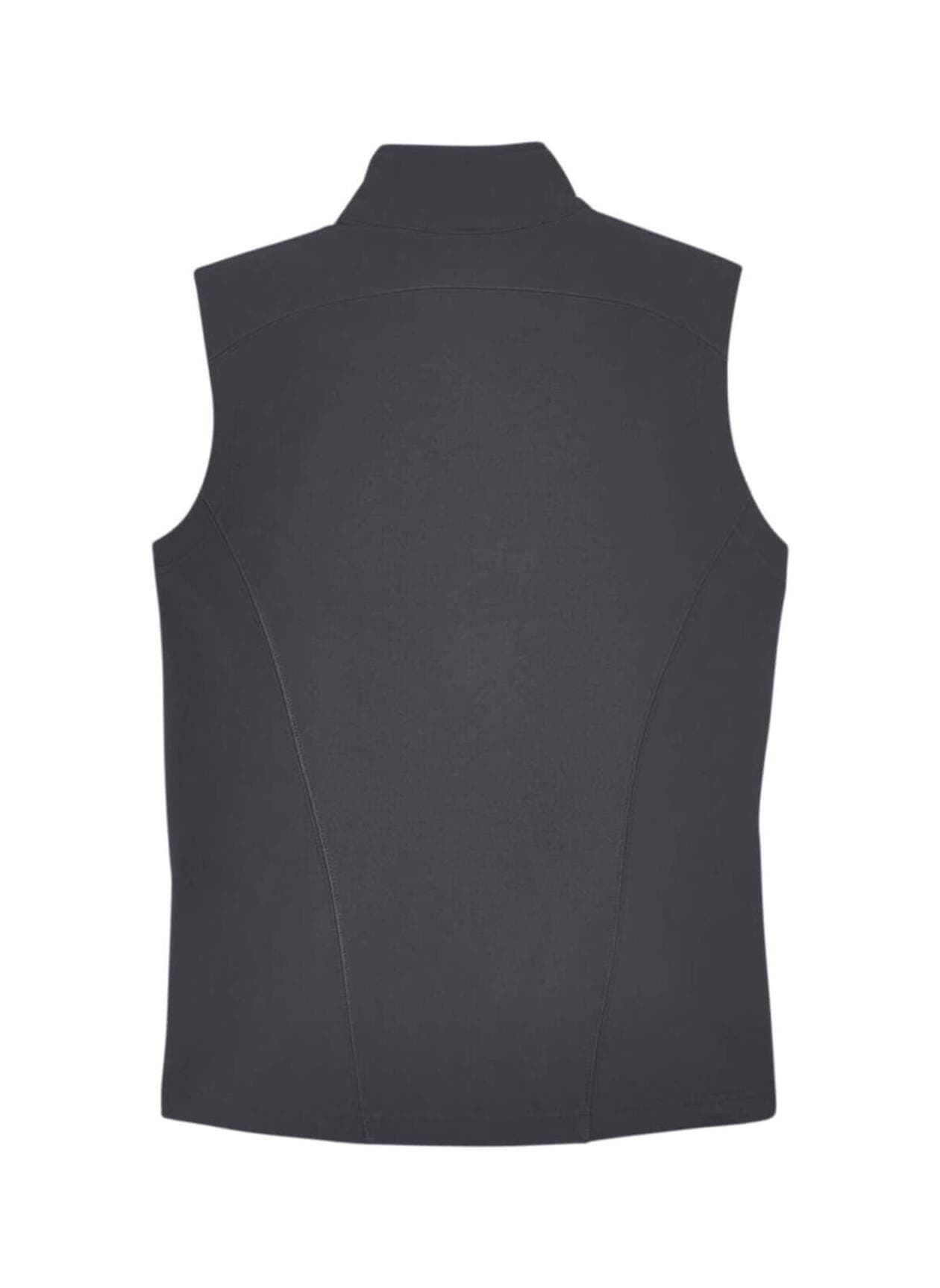 Core 365 Women's Cruise Two-Layer Fleece Bonded Soft Shell Vest - Dark Grey 3XL