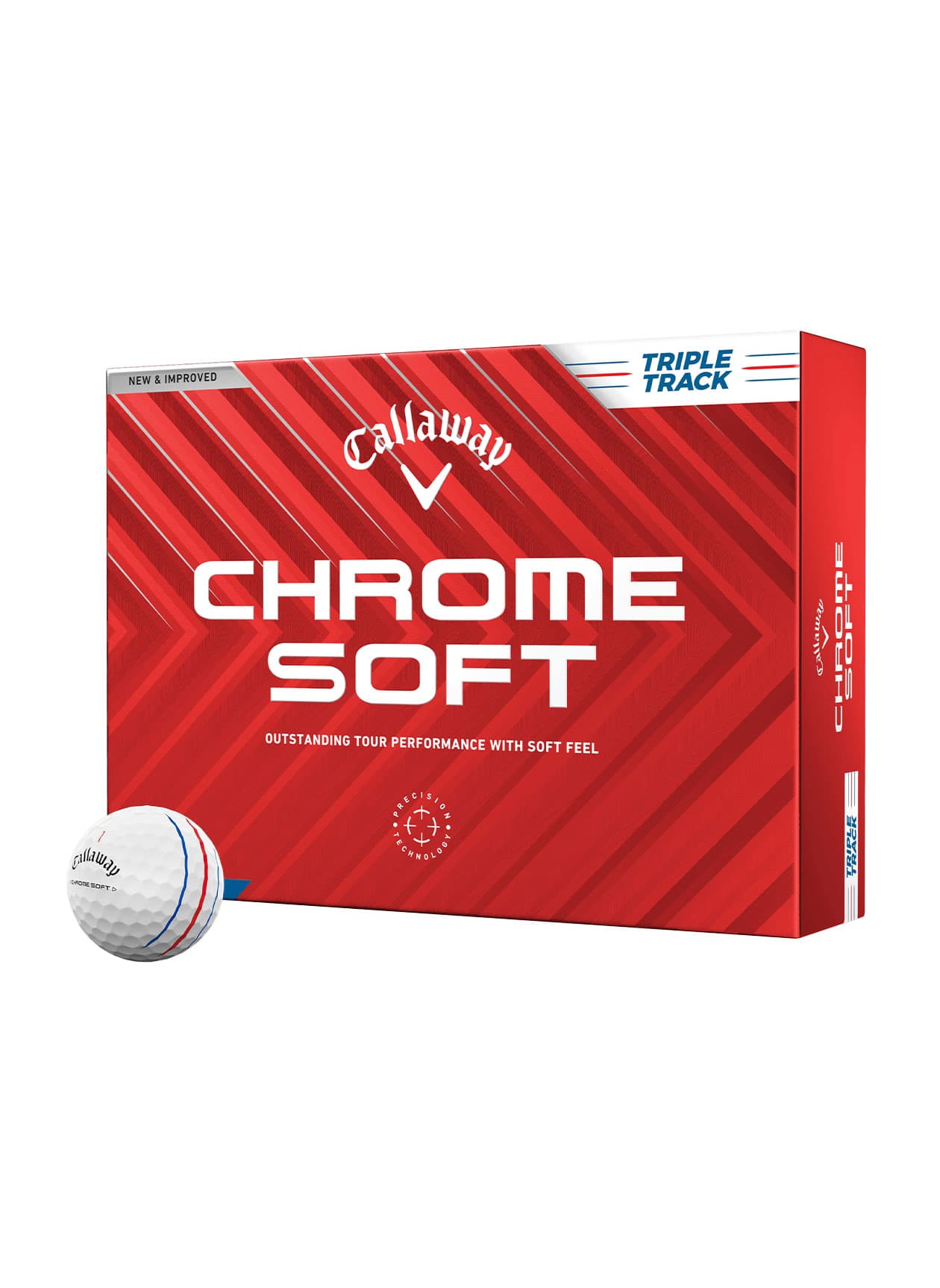 Callaway Golf Chrome Soft Triple Track 24 Golf Balls - White MISC