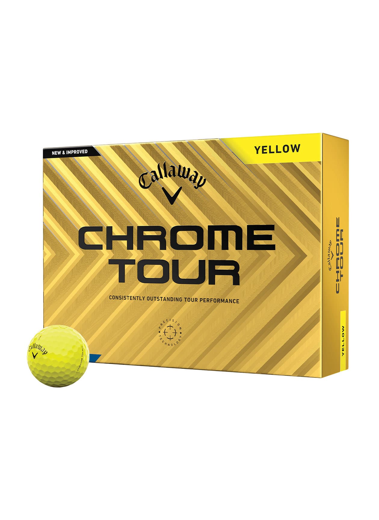 Callaway Golf Chrome Tour 24 Golf Balls - Yellow MISC