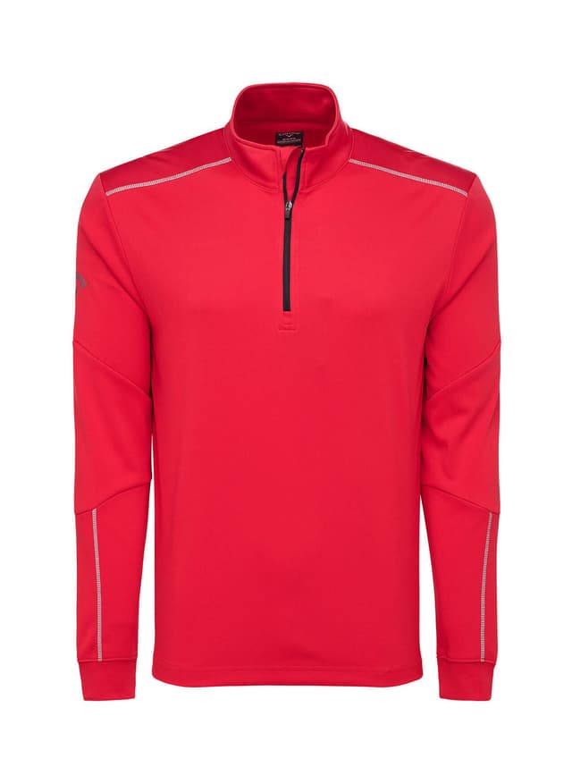 Callaway Golf Men's Water Repellent Quarter-Zip - Red 3XL