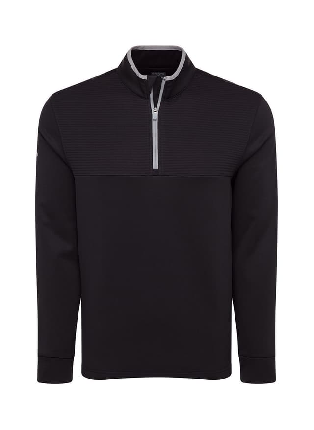 Callaway Golf Men's Ottoman Fleece Quarter-Zip - Black 3XL