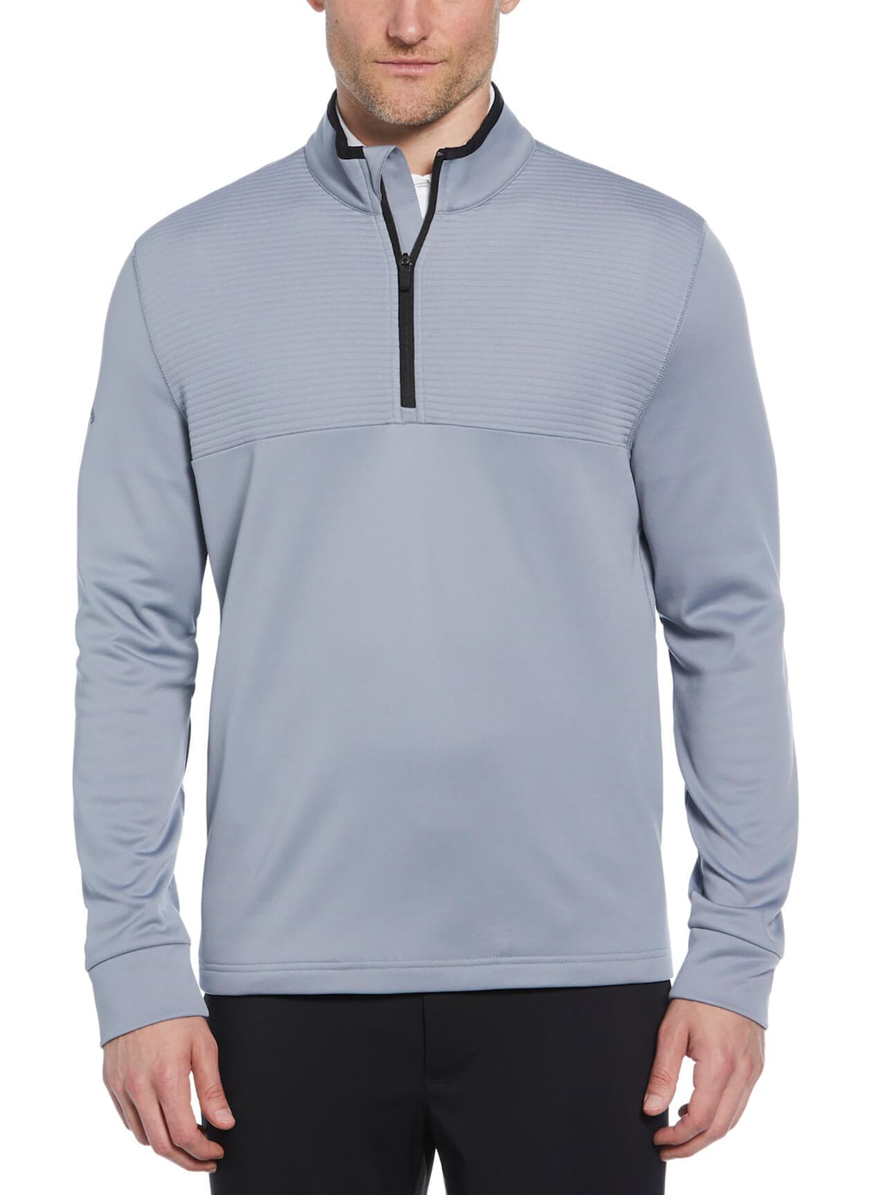 Callaway Golf Men's Ottoman Fleece Quarter-Zip - Light Grey 3XL