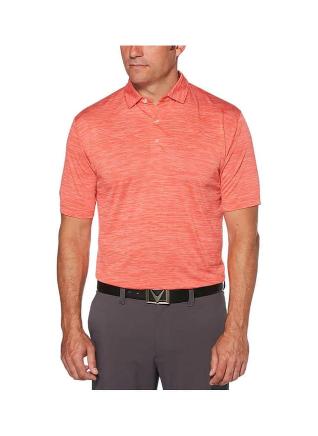 Callaway Men's Broken Stripe Polo - Orange 3XL