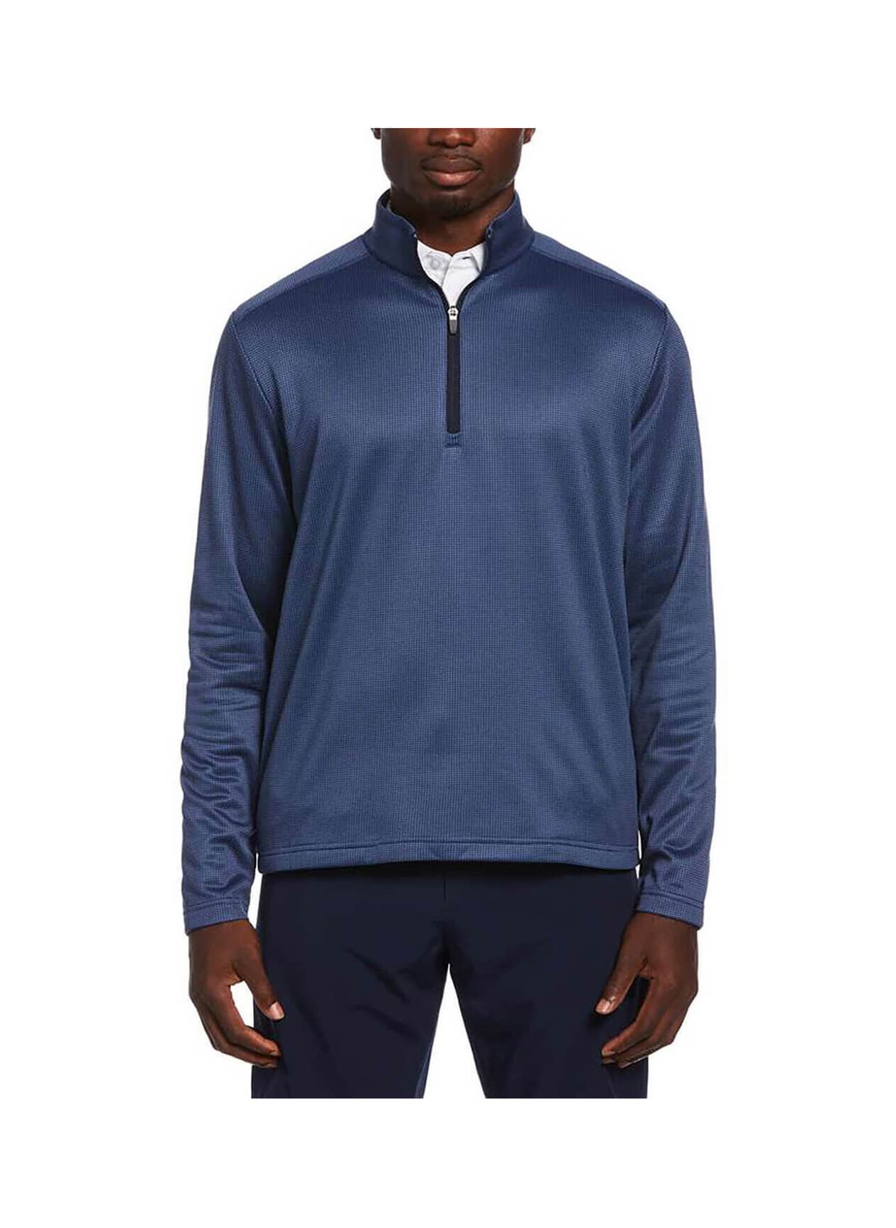 Callaway Golf Men's Houndstooth Quarter-Zip - Navy 3XL