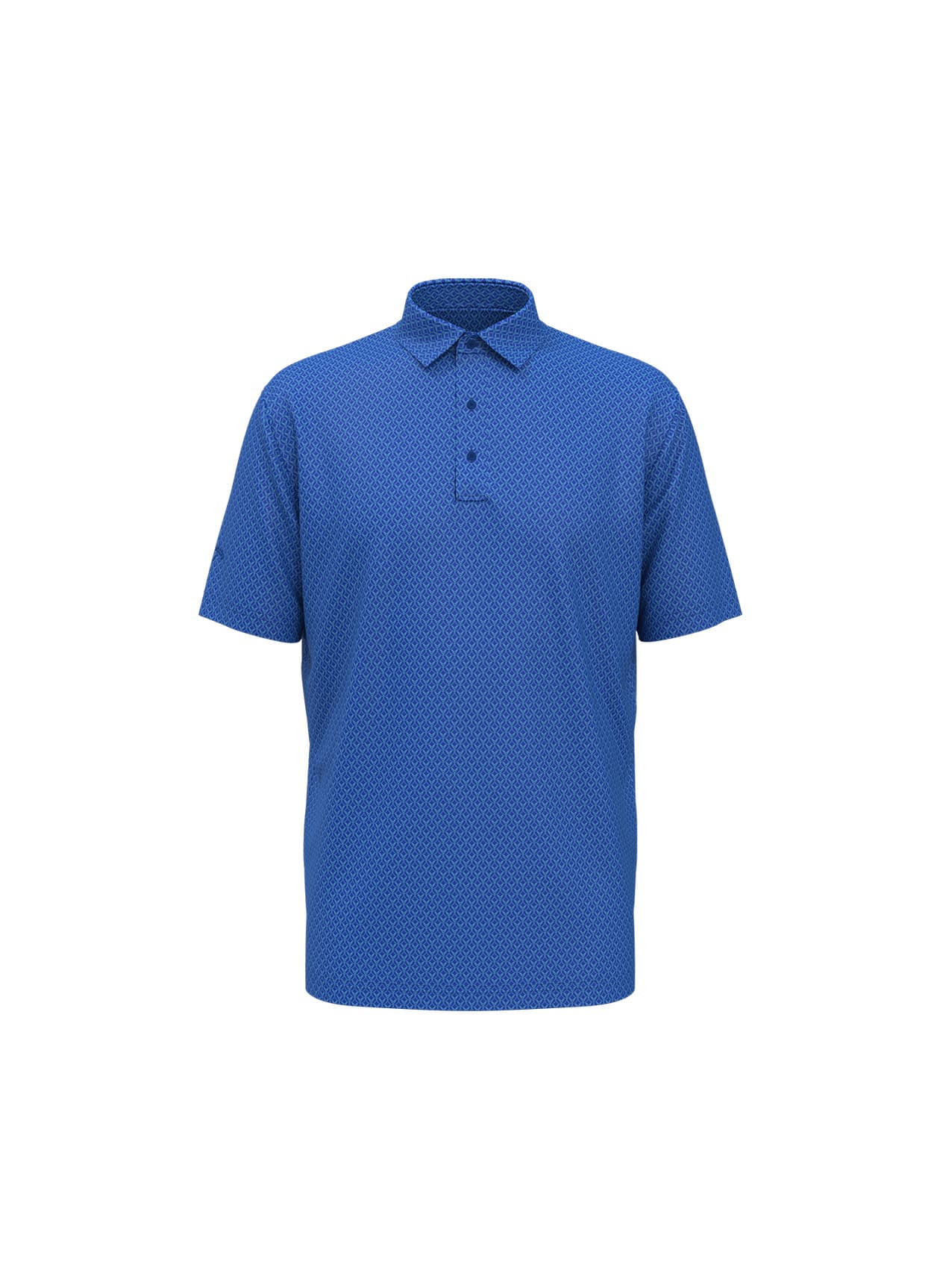 Callaway Golf Men's All-Over Stitched Chev Polo - Blue 3XL