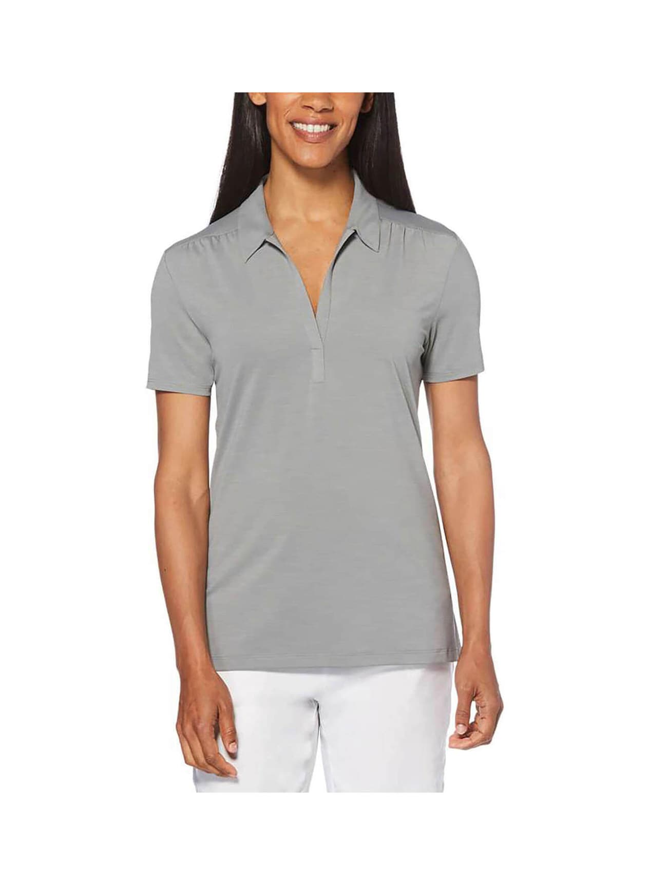 Callaway Golf Women's Tonal Polo - Light Grey 3XL