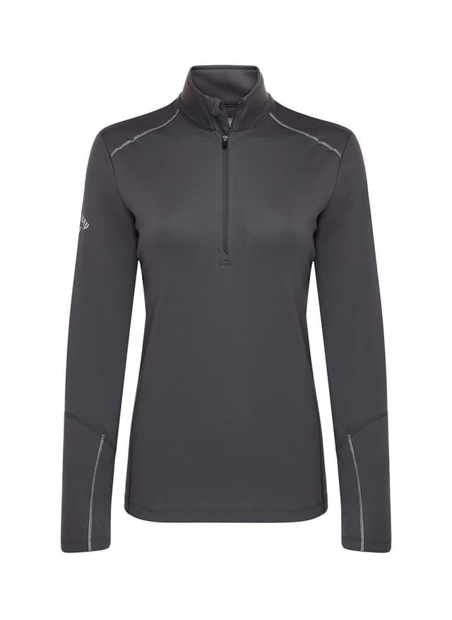 Callaway Golf Women's Water Repellent Quarter-Zip - Dark Grey 3XL
