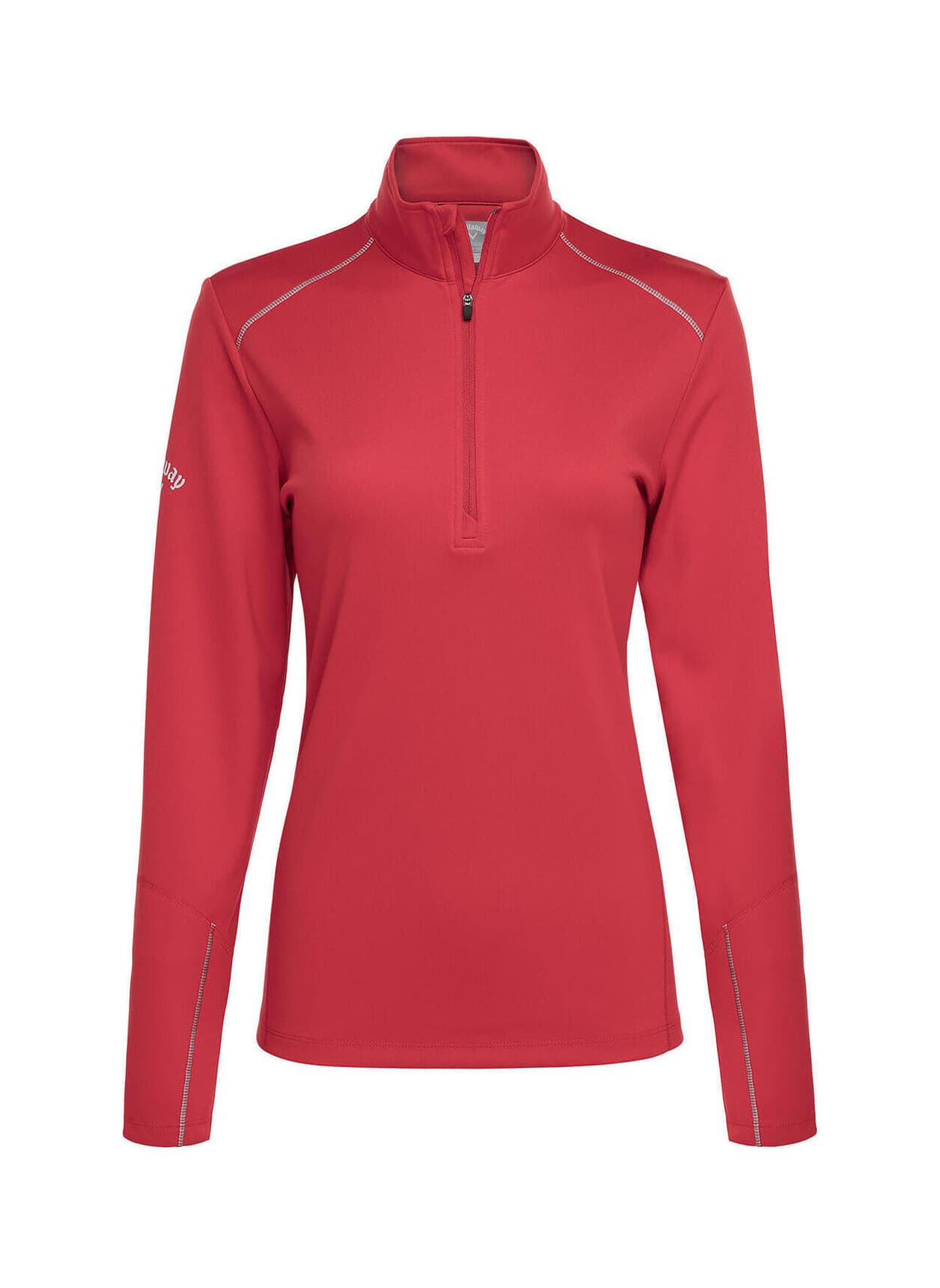 Callaway Golf Women's Water Repellent Quarter-Zip - Red 3XL