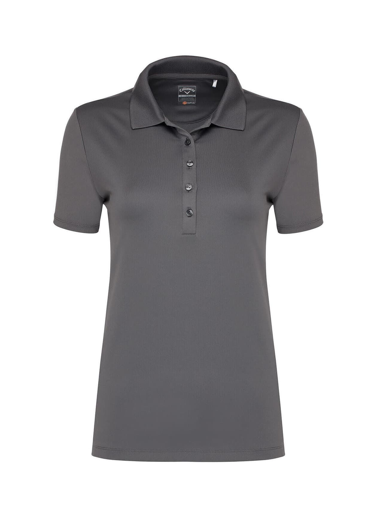 Callaway Golf Women's Opti-Dri Chev Polo - Dark Grey 3XL