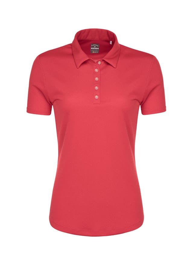 Callaway Golf Women's Birdseye Polo - Red 3XL